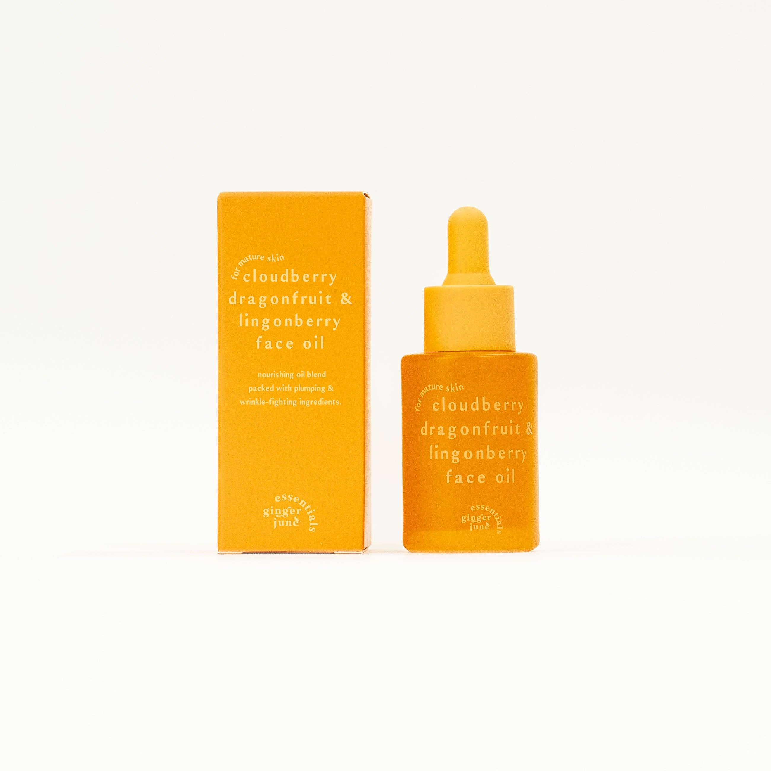 Glowing skin facial oil for mature skin