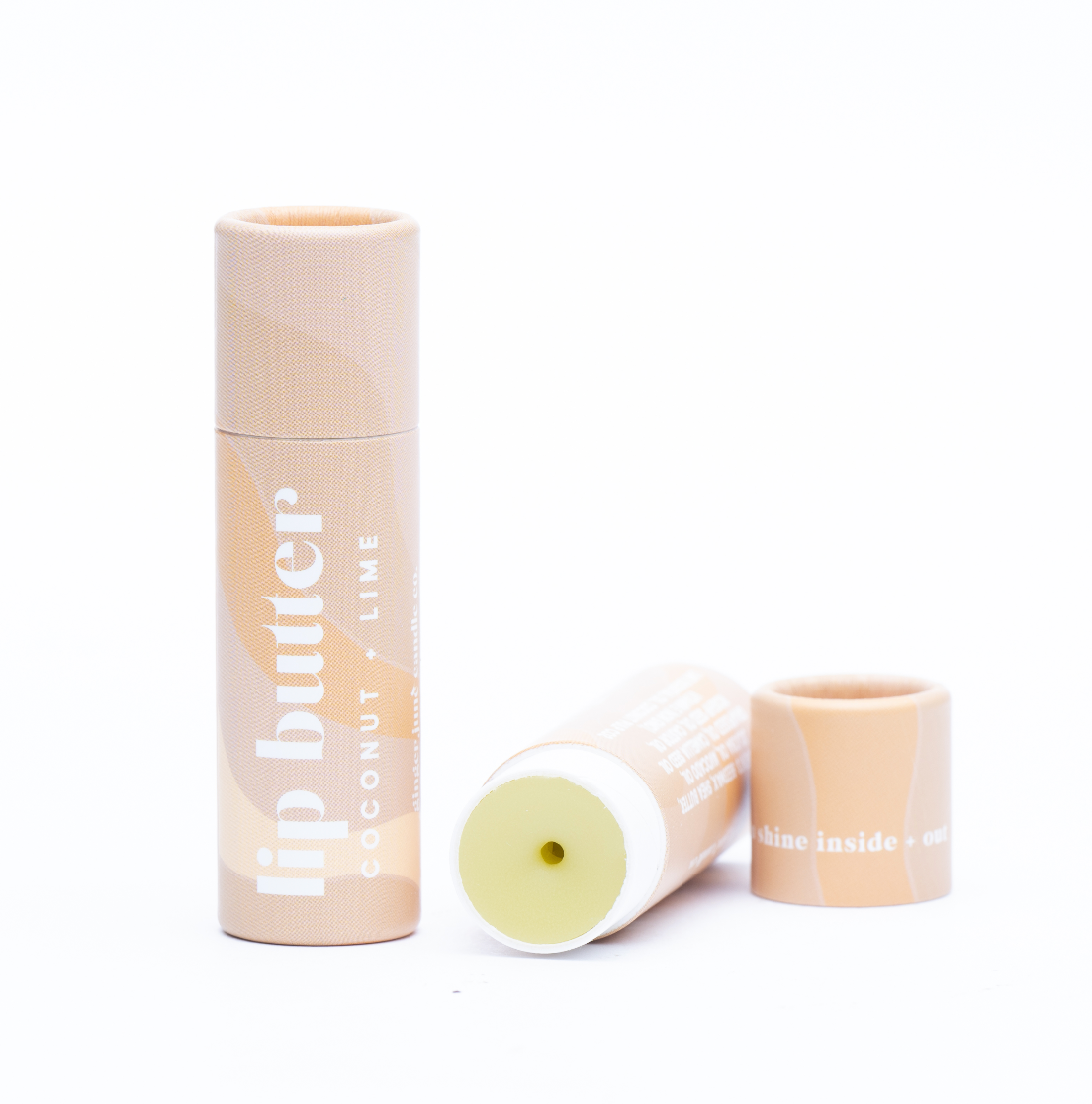 Coconut lime lip butter