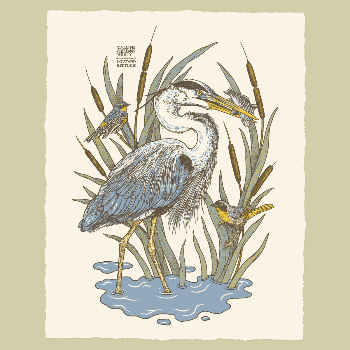 Pasadena Audubon Giclee Print: LA River: 11x14