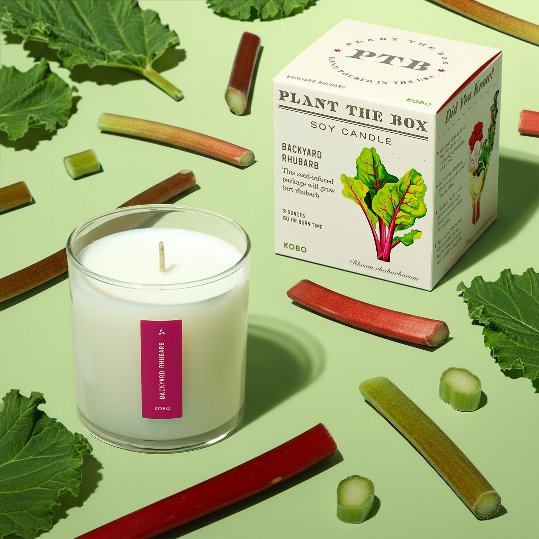 Backyard Rhubarb Candle