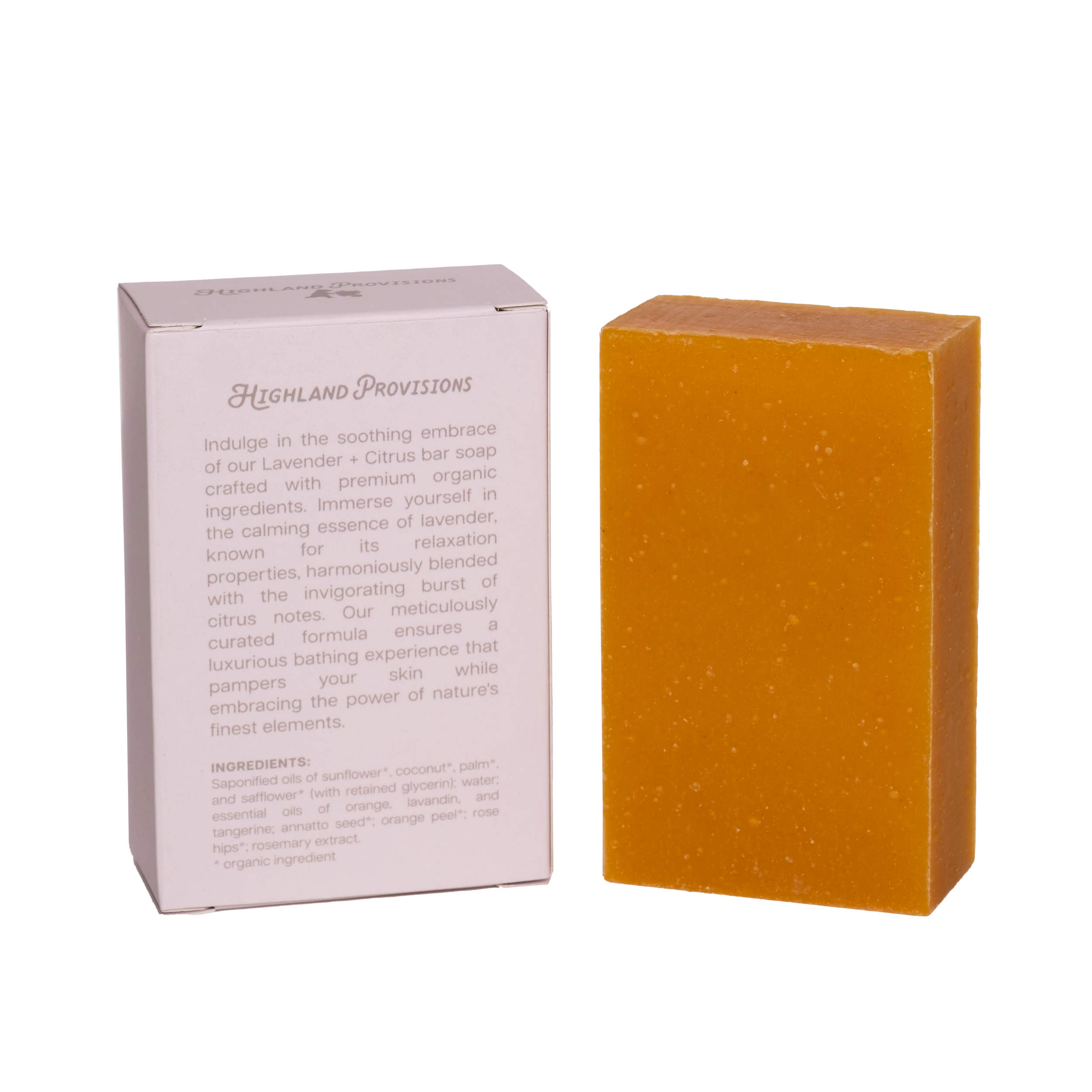 Lavender + Citrus Organic Bar Soap