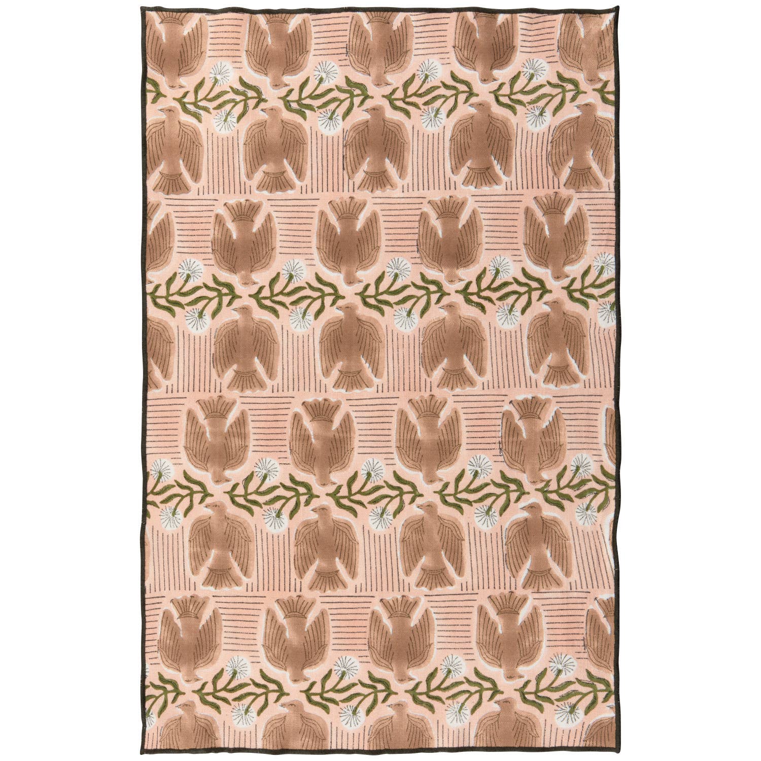 Peregrine Block Print Dishtowel