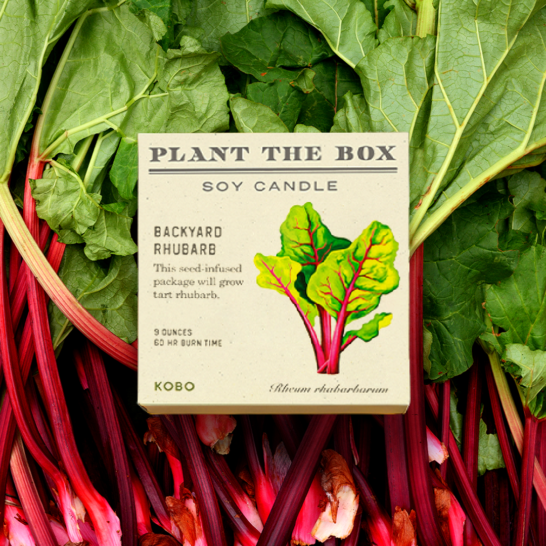 Backyard Rhubarb Candle