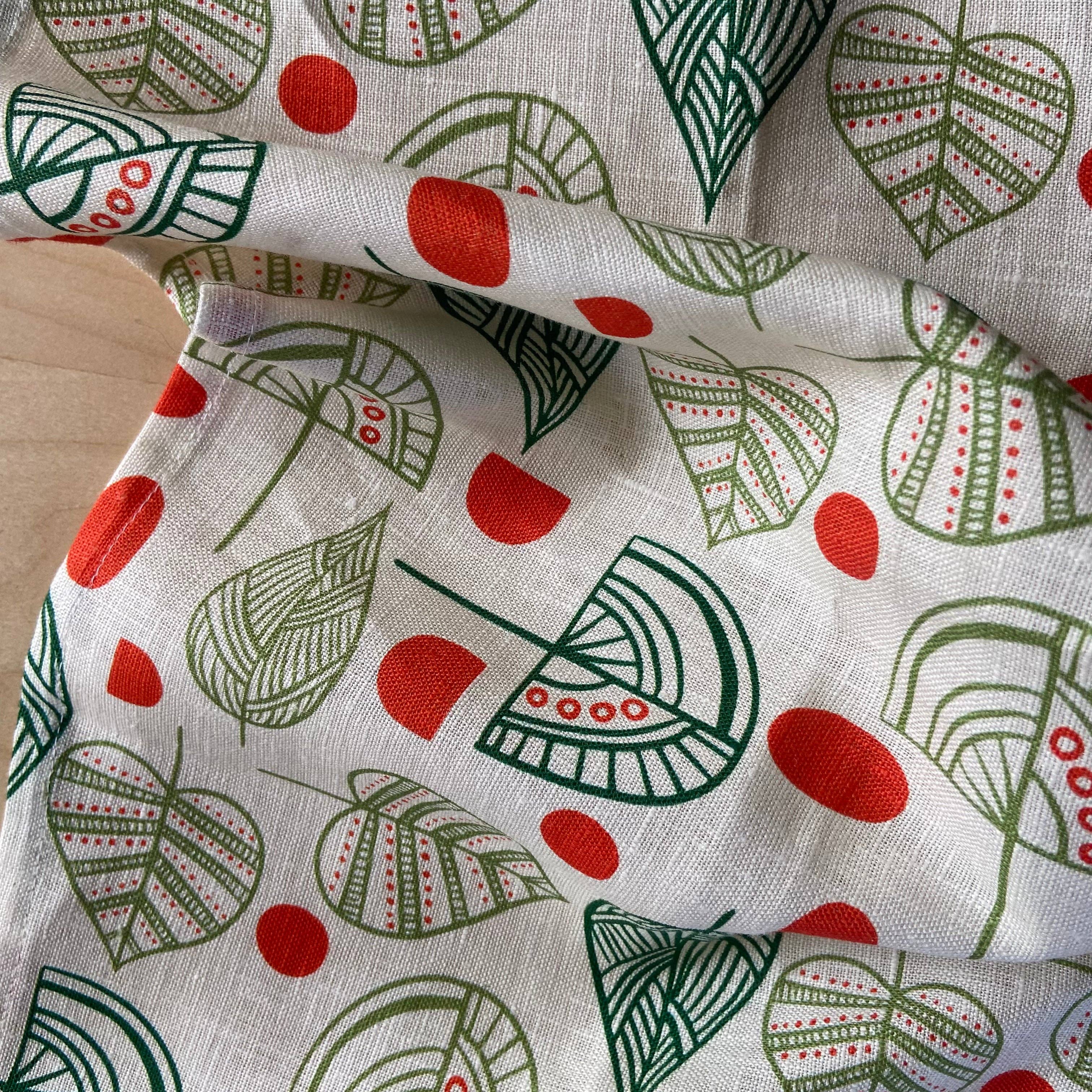 Mod Trees Linen Tea Towel