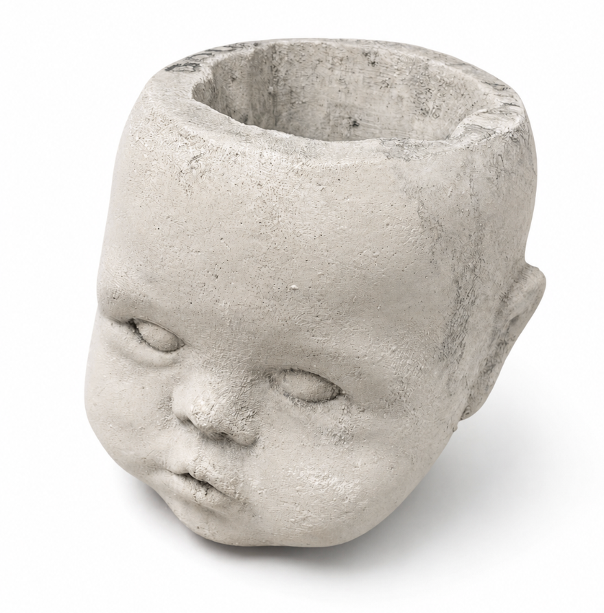 Concrete Doll Head