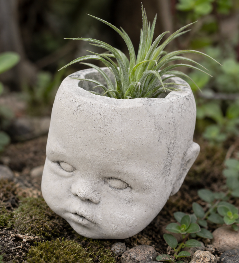 Concrete Doll Head