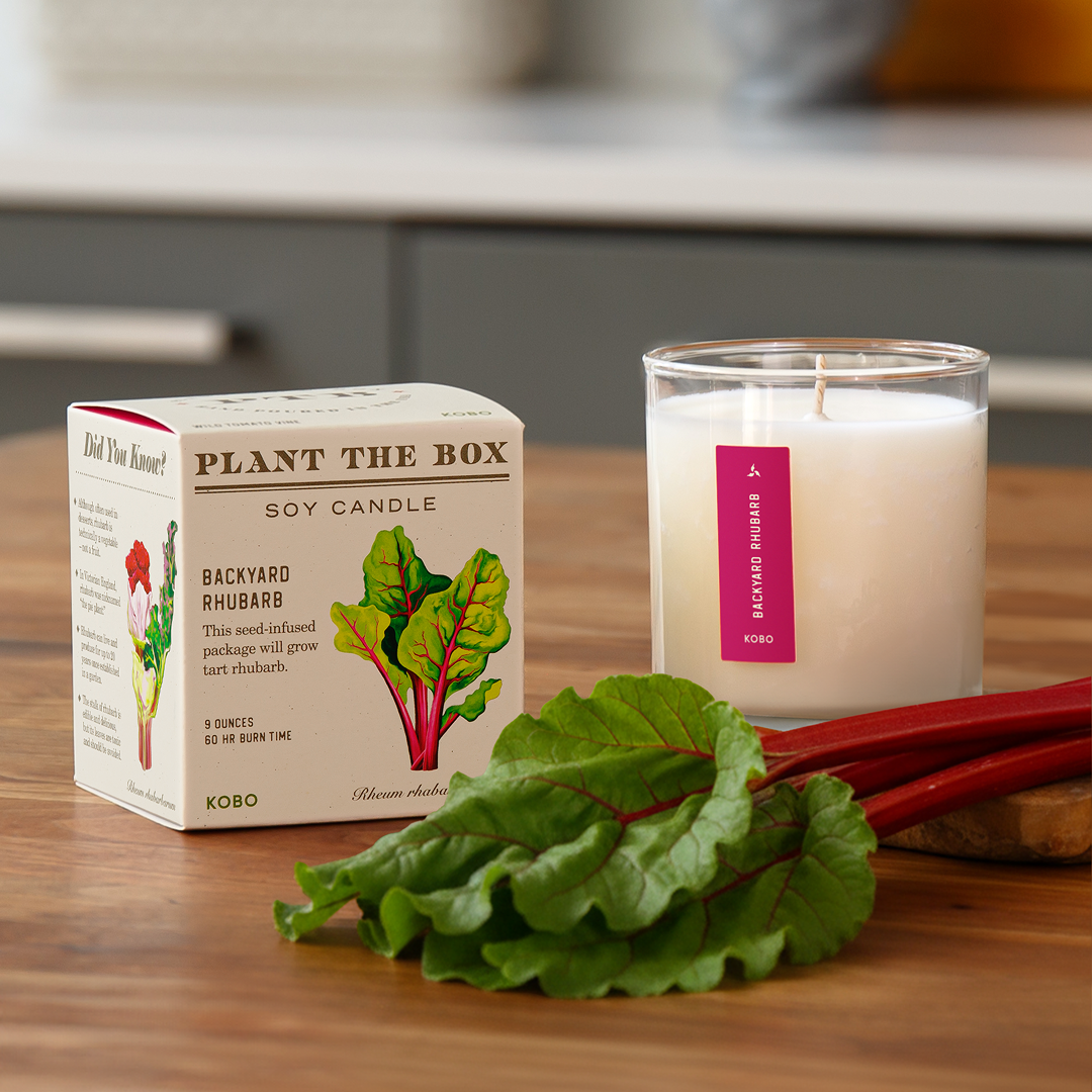 Backyard Rhubarb Candle
