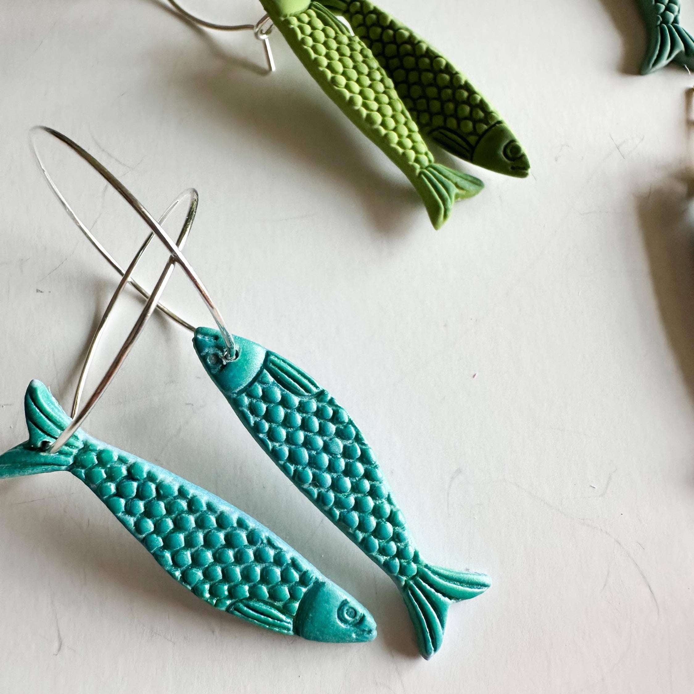 Sardine Fish Earrings