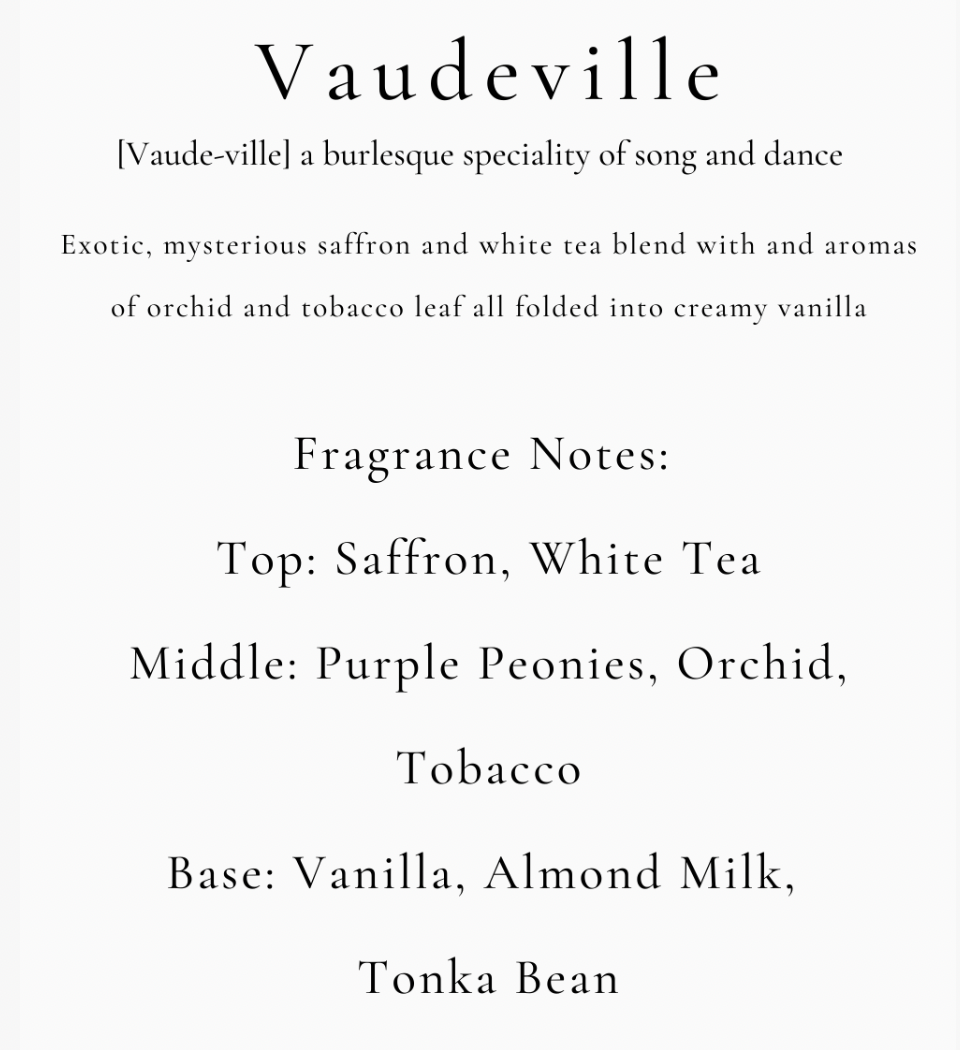 Vaudeville Candle