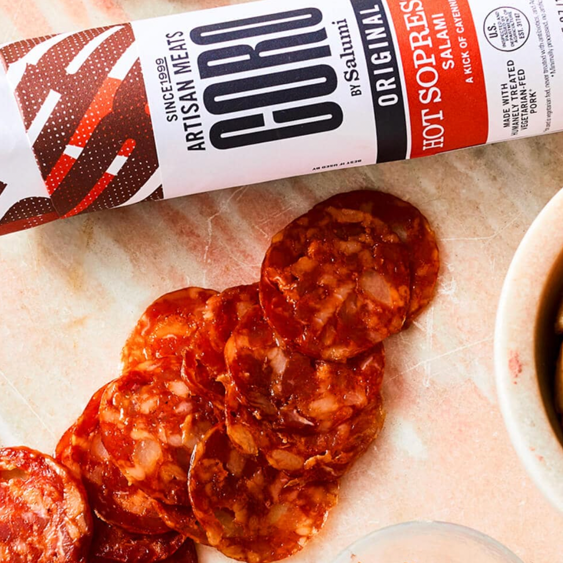 Hot Sopressata Uncured Piccolo Salami Stick