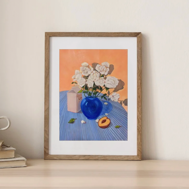 Still Life With Oatmilk 9" x 12" Print