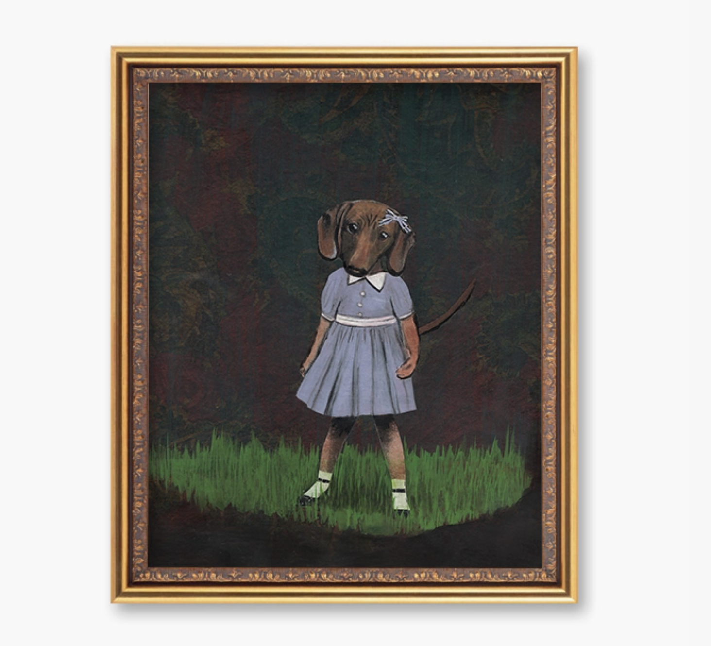 Dachsund Girl 8x10" Art Print