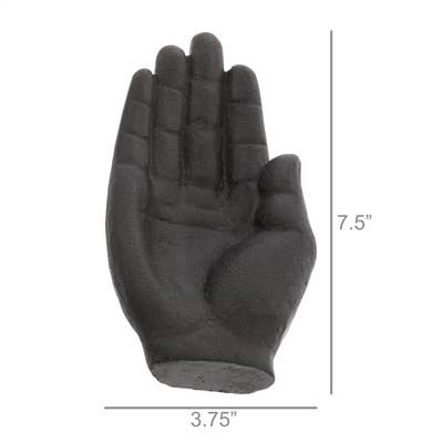 Single Hand Tray, Black Cast Iron