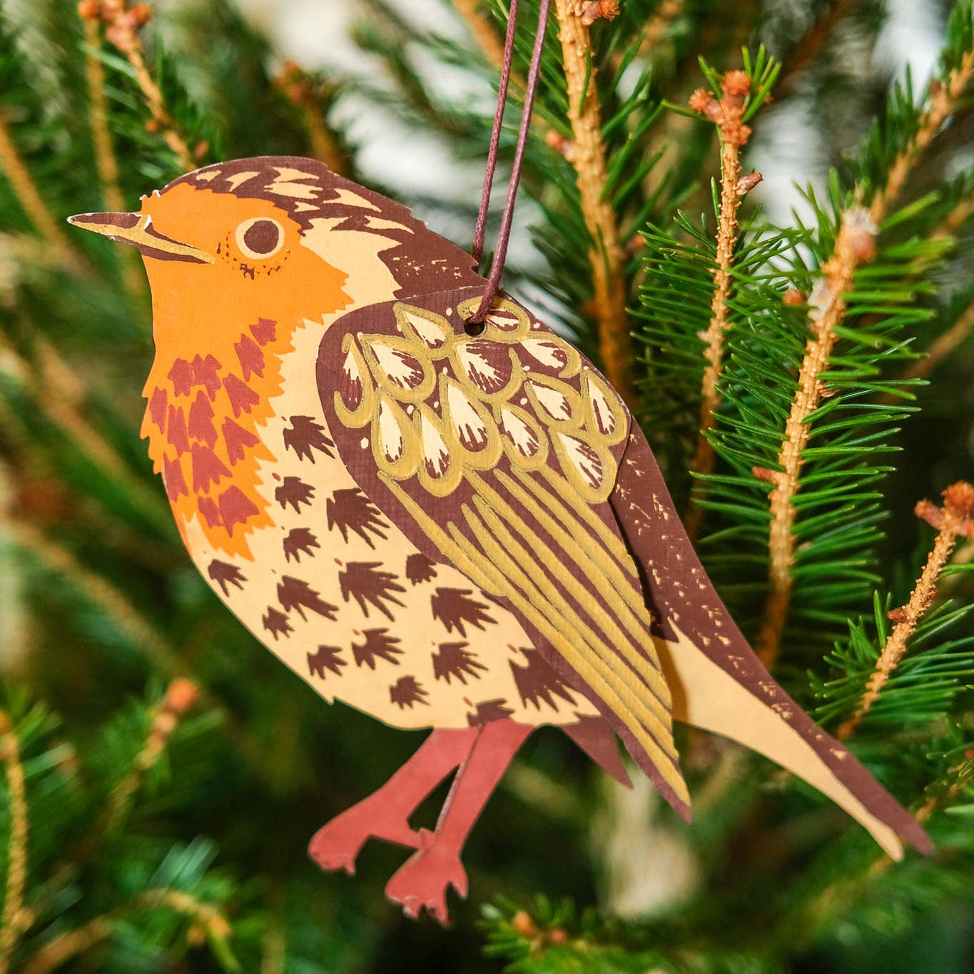 Winter Birds Paper Ornaments