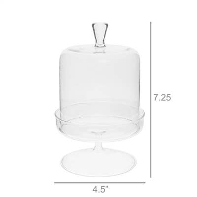 Vera Glass Dome &amp; Pedestal