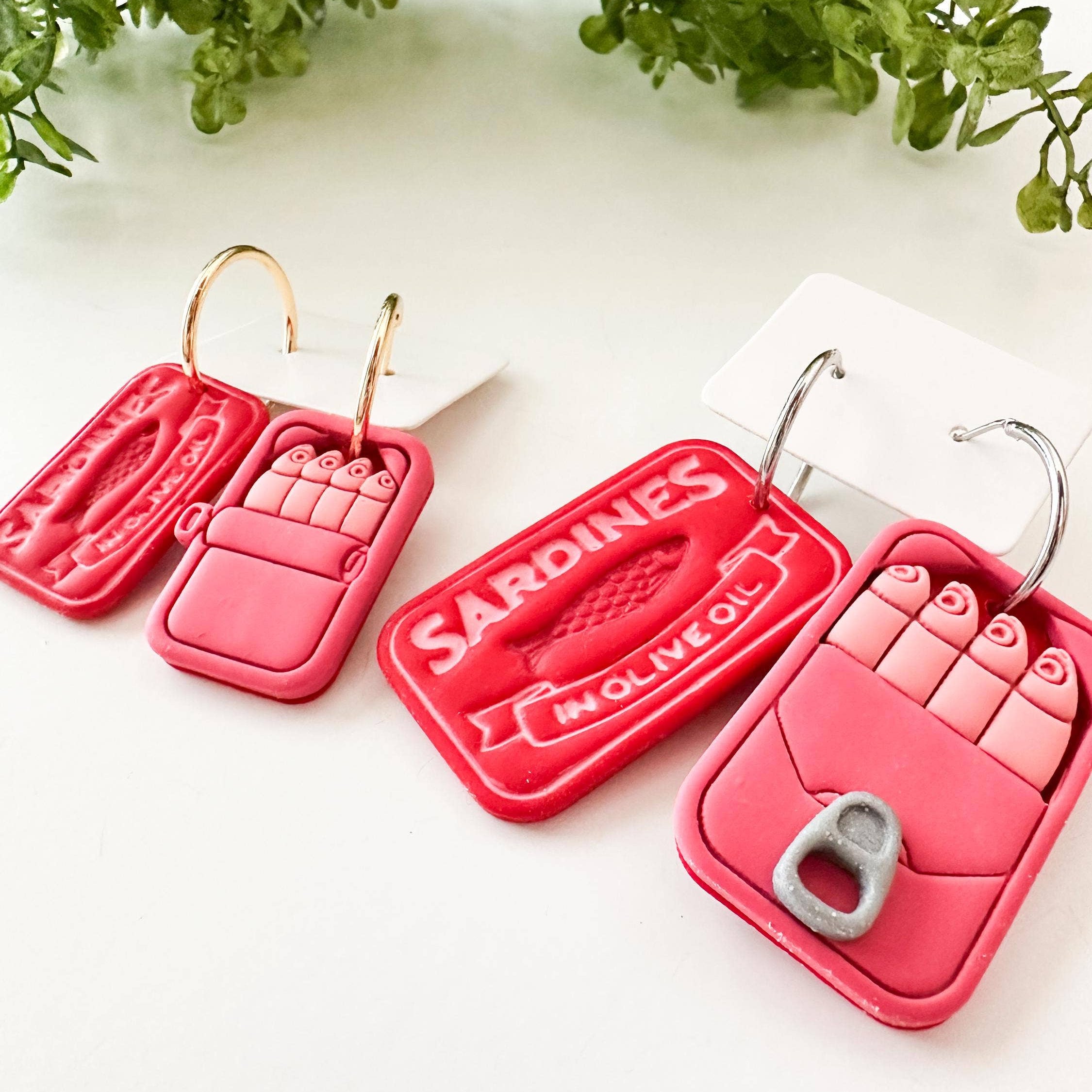 Sardine Can Earrings
