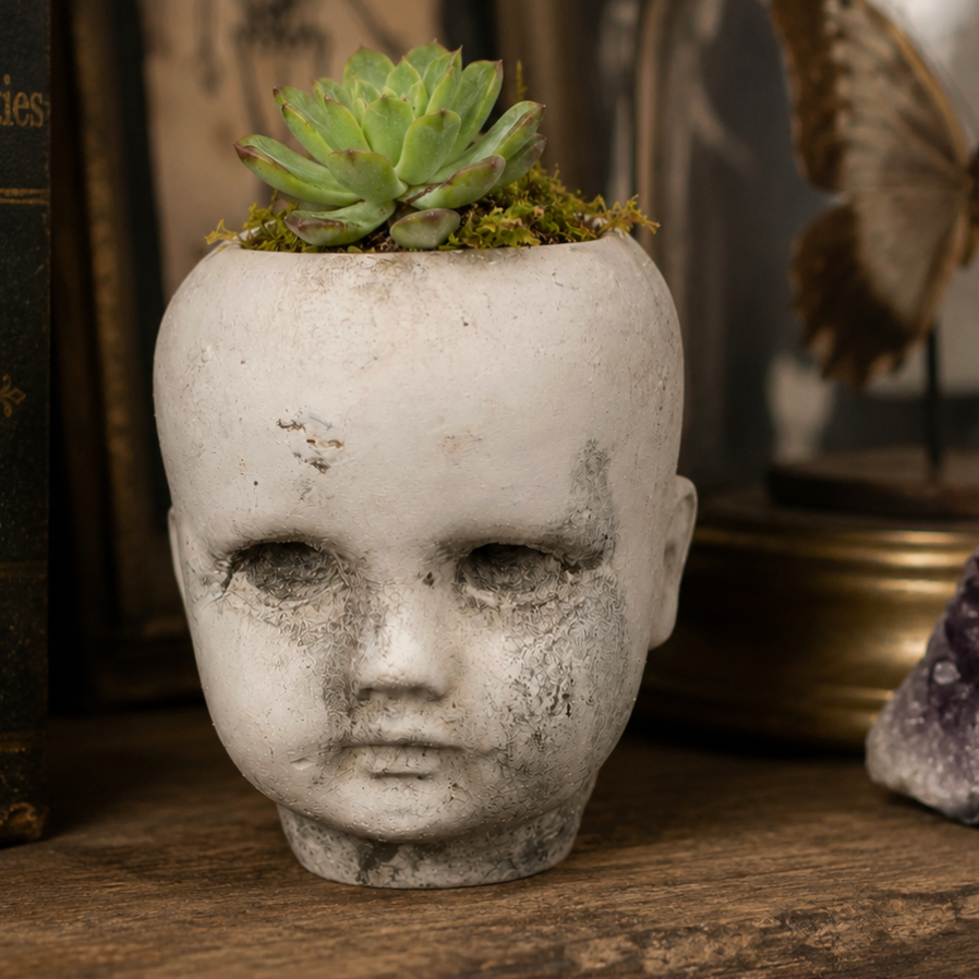 Concrete McEnroe Doll Head