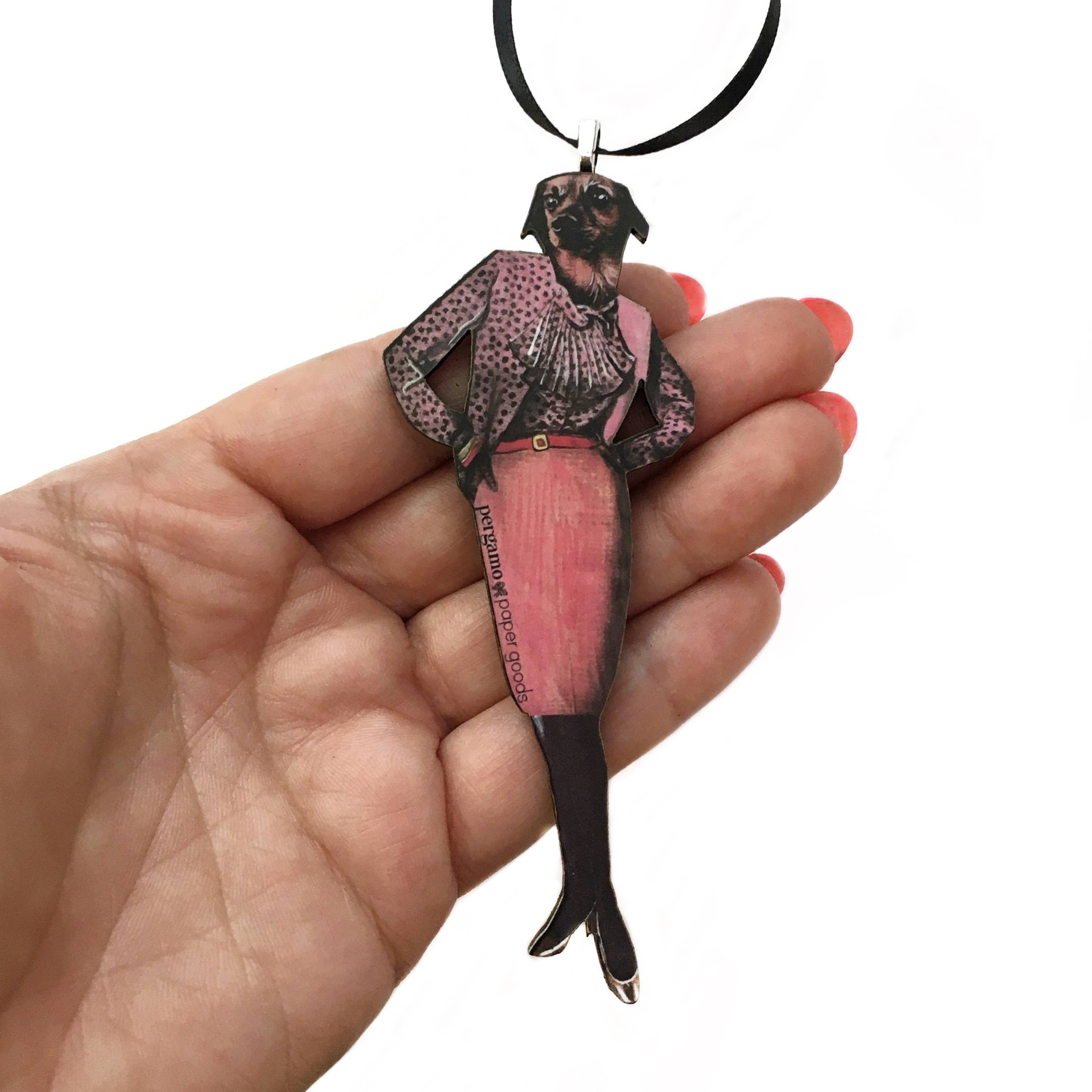 Office Dog Christmas Ornament
