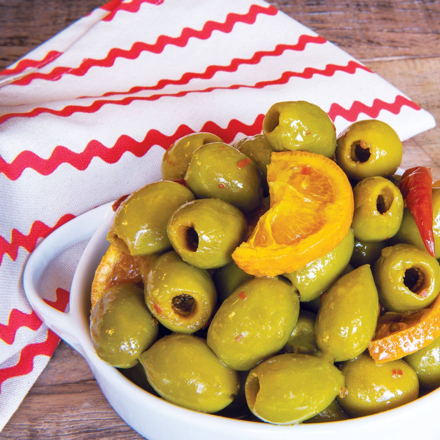 Tangerine &amp; Chili Olives