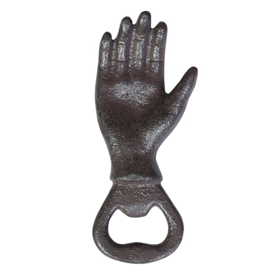 Hand Bottle Opener, Cast Iron