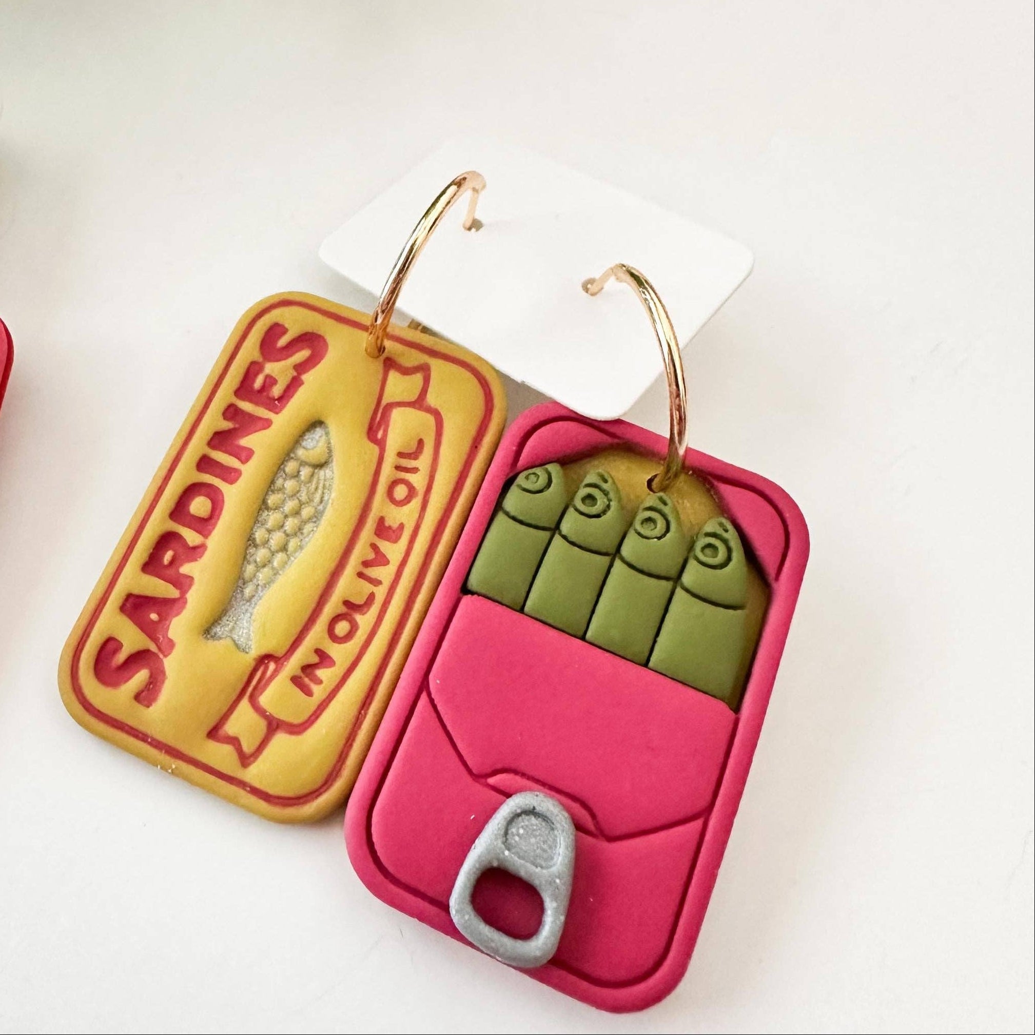 Sardine Can Earrings