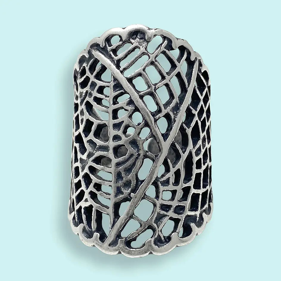 Antique Leaf Lace Ring